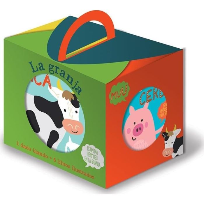LA GRANJA - A RODAR EL DADO - DADO DE TELA + 6 MINI LIBROS